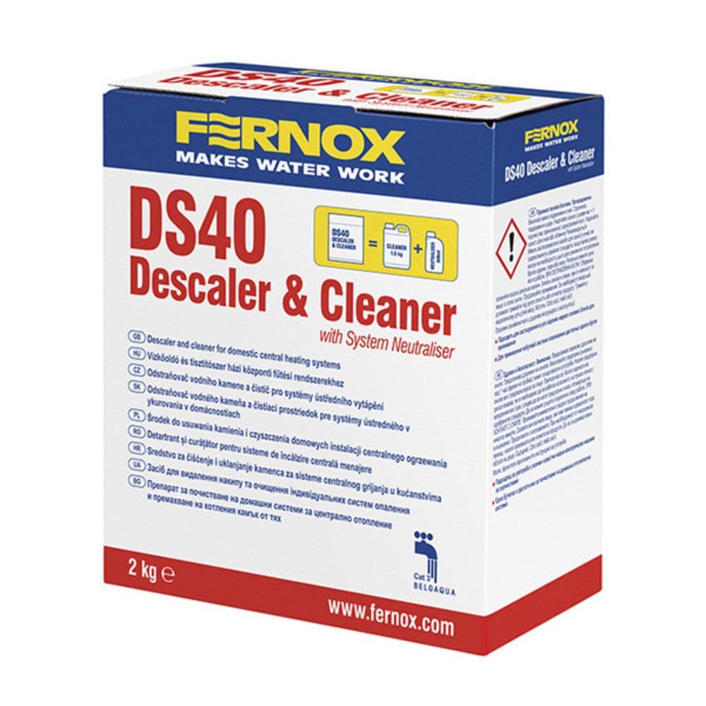 Fernox DS40 détartrant & nettoyant 1,5 kg poudre rouge system neutraliser 500ml vue 1
