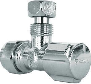 ROBINET D'ARRÊT EQUERRE SCHELL BICON 15MMx3/8F CHROOM vue 1