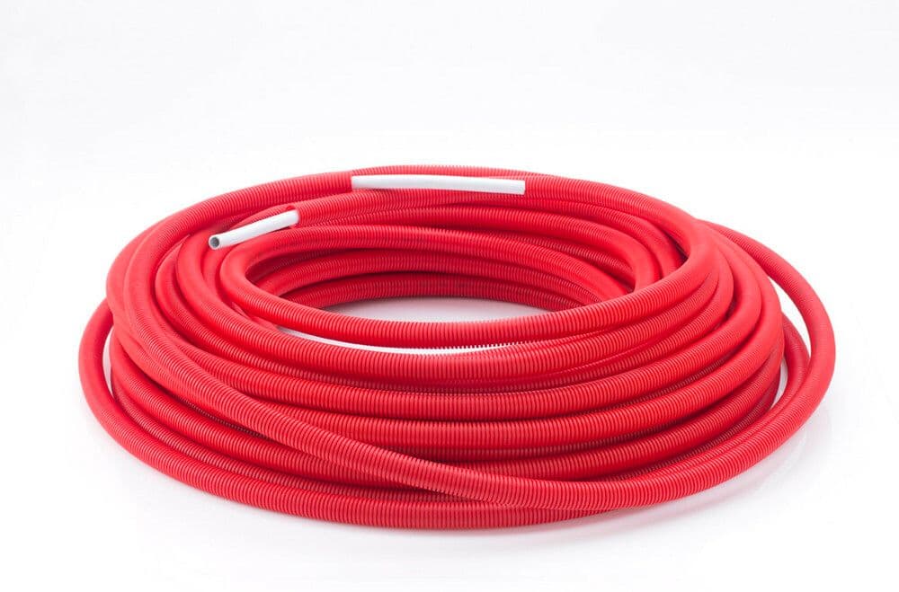 SYSTEMPEX XFLEX tube avec gaine HDPE rouge light version sur rouleau D16 x 2 mm L 100m vue 1