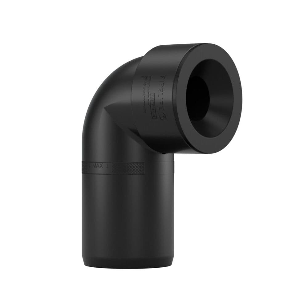 PP Master 3 coude siphon 90° diamètre 40 M-F noir vue 1