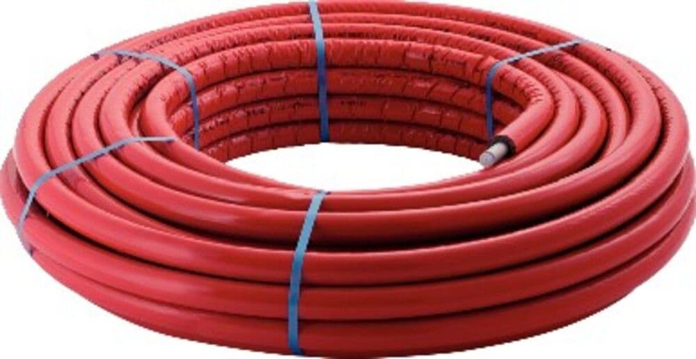 Geberit FlowFit tube multicouche isolé rouge D20 rouleau 50m vue 1