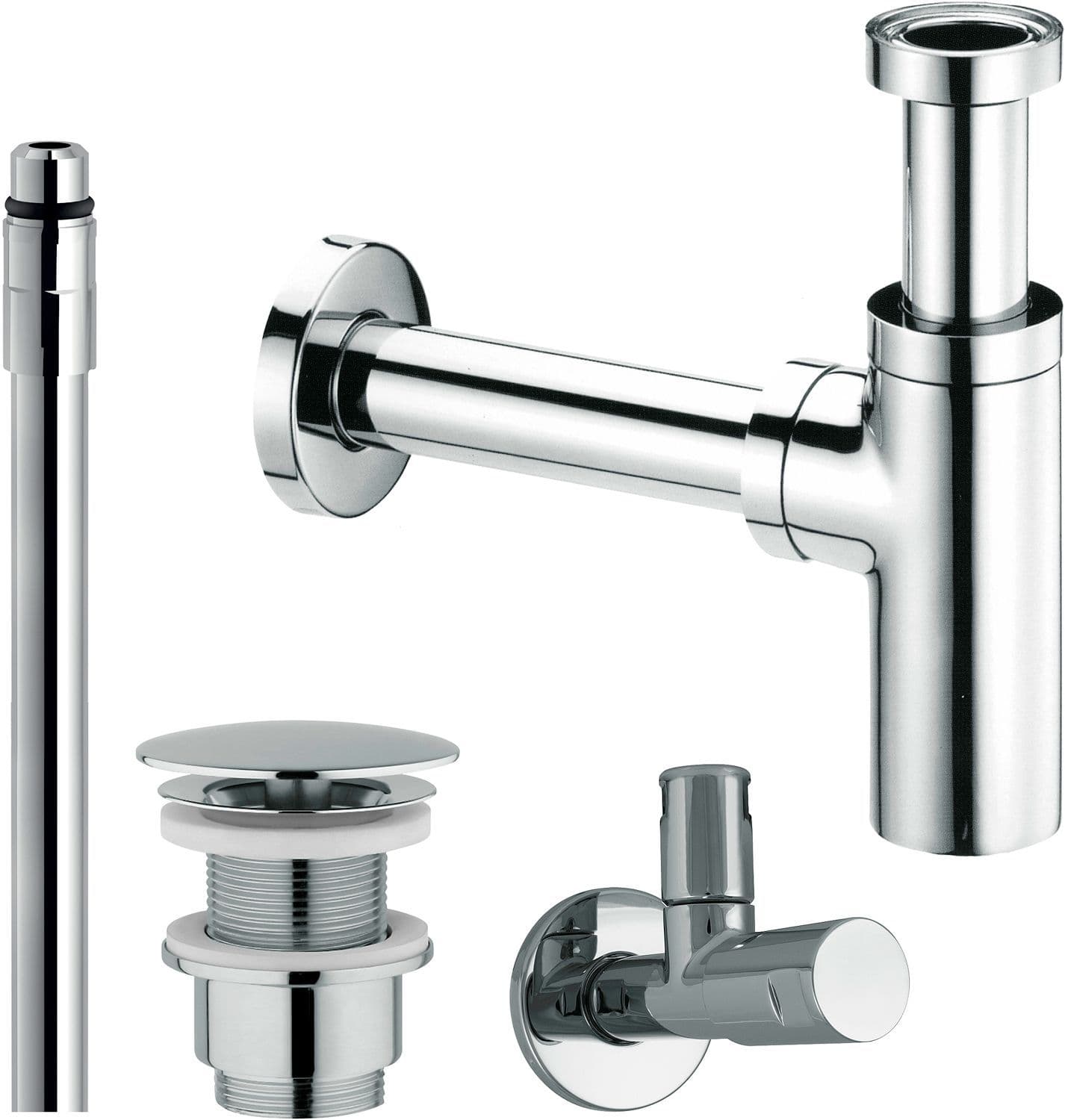 SET DE RACCORDEMENT NOBILI LAVE-MAINS SANS TROP-PLEIN CHROME vue 1