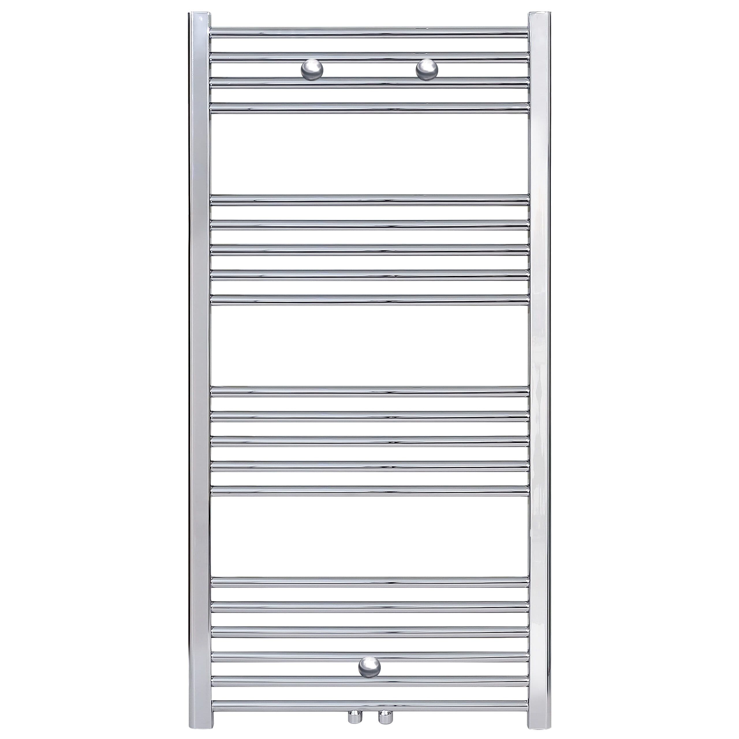 RADIATEUR SÈCHE-SERVIETTES RACCORDEMENT CENTRAL CHROME1200X500-376WATT vue 1