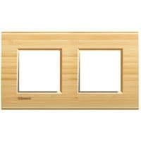 LivingLight - plaque rectangulaire 2 x 2 modules Bambou vue 1