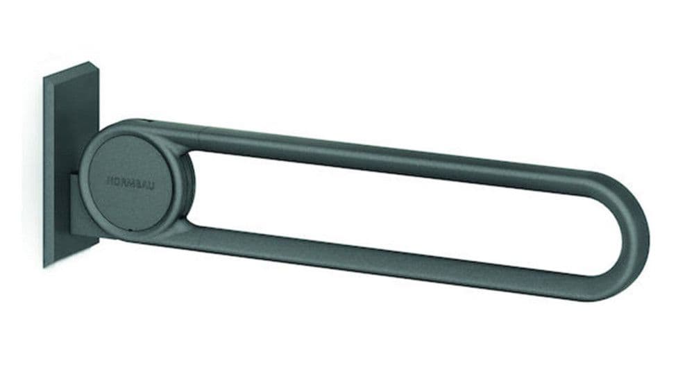 Normbau Cavere Care barre appui rabattable L900mm alu 100kg anthracite gris vue 1
