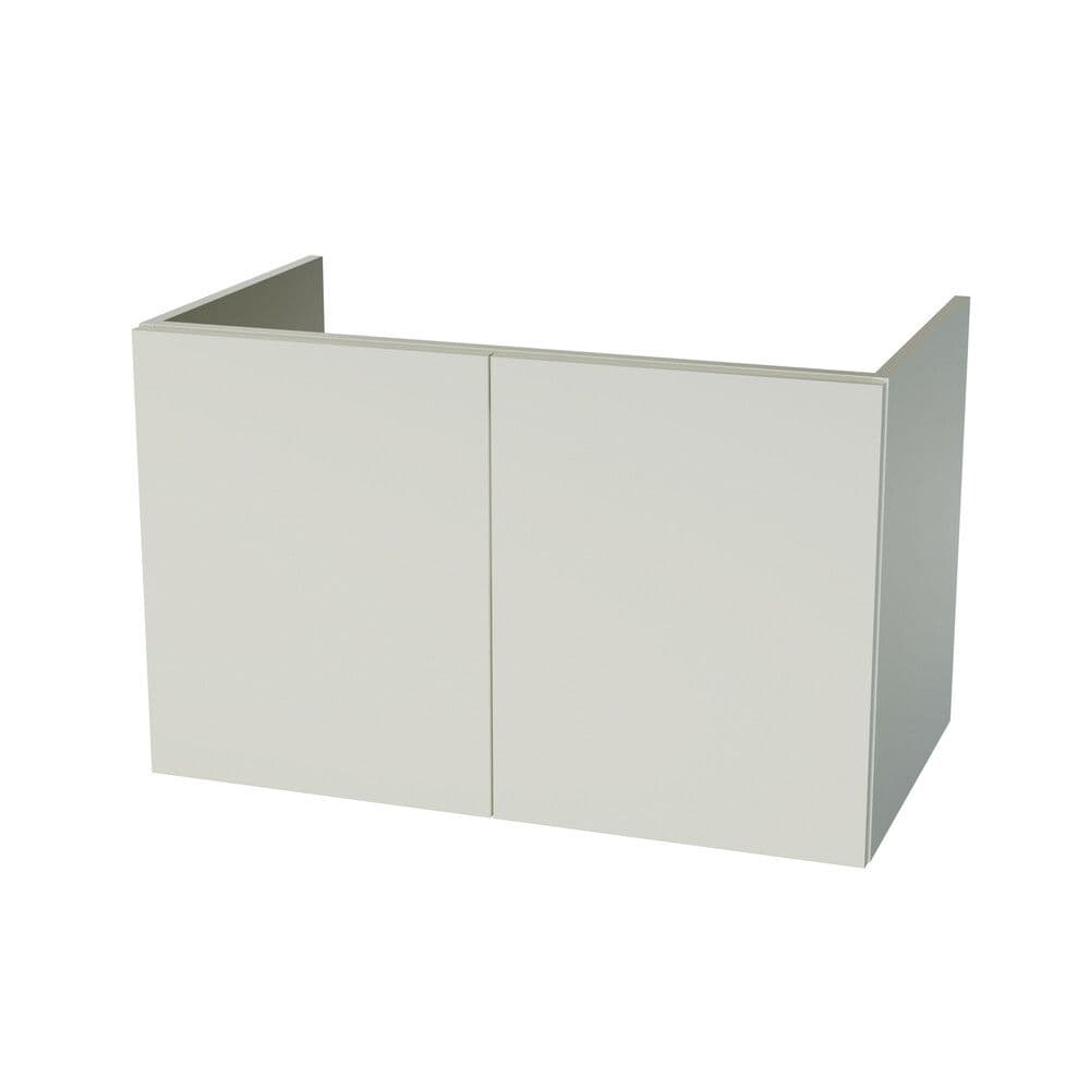 intro Now 45 sous-meuble B800xD455xH500mm 2portes blanc vue 1