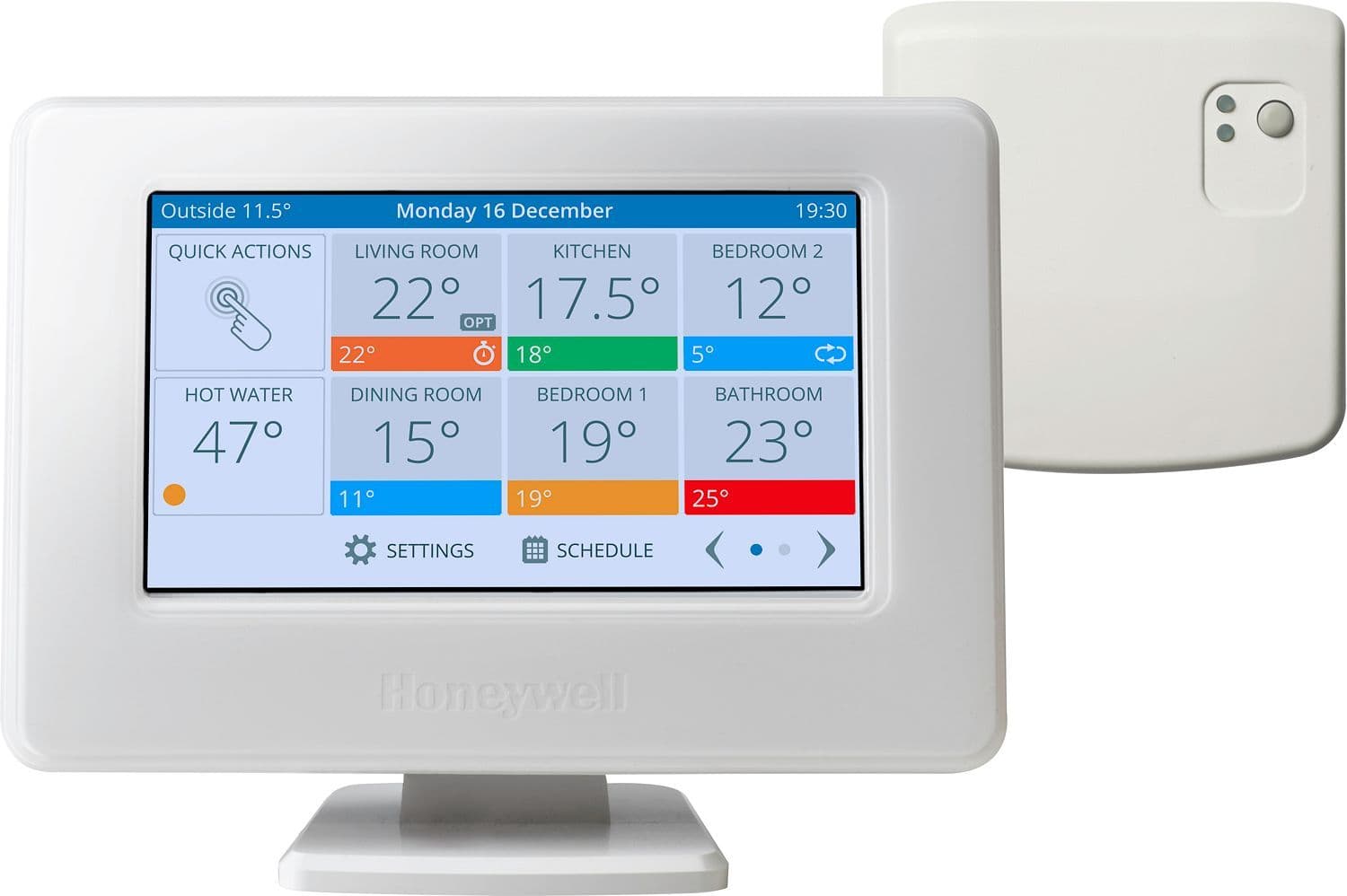 SYSTÈME EVOHOME COLOR +WIFI: THERMOST.PROGR.A ECRAN TACT.+RELAIS DE COMM.RF CLASSE VIII (5%) vue 1