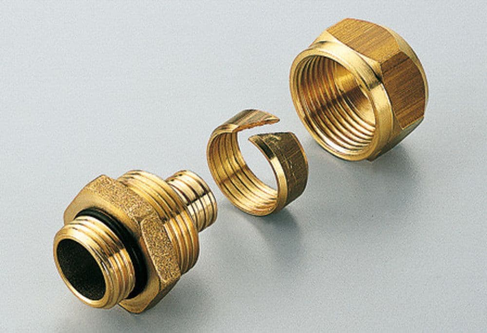 Pex manchon droit pour tube PEX avec joint torique 20 x 2.8 1/2"M vue 1