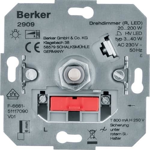 Variateur rotatif (R, Led) vue 1