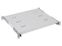 Triton 19 shelf 1u D550mm, perforated, max. 80kg Ral 9005 Noir vue 1