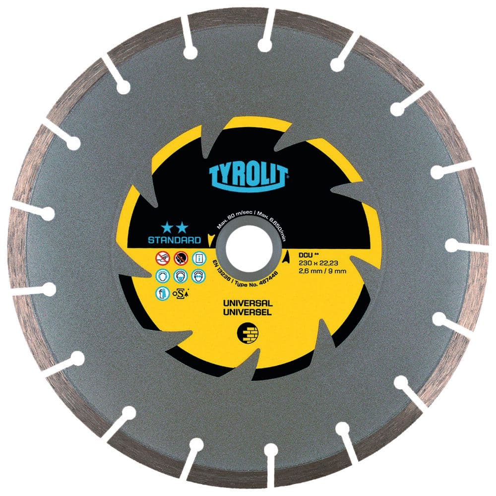 Tyrolit Standard scie diamantée pour meuleuse angulaire D230 vue 1