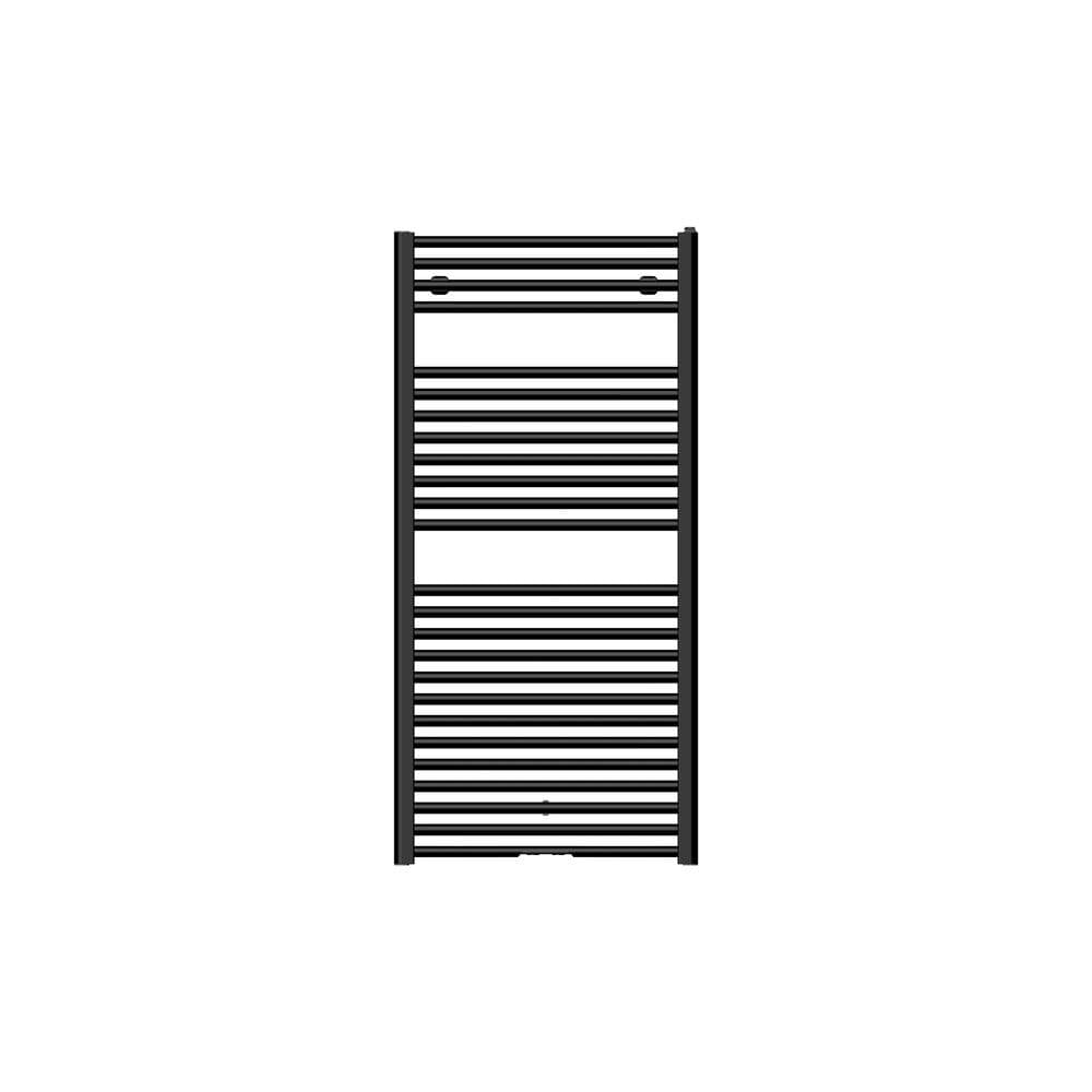 Toronto 120/060 radiateur sèche-serviettes - H 1248 x L 600 - 689W - noir mat vue 1