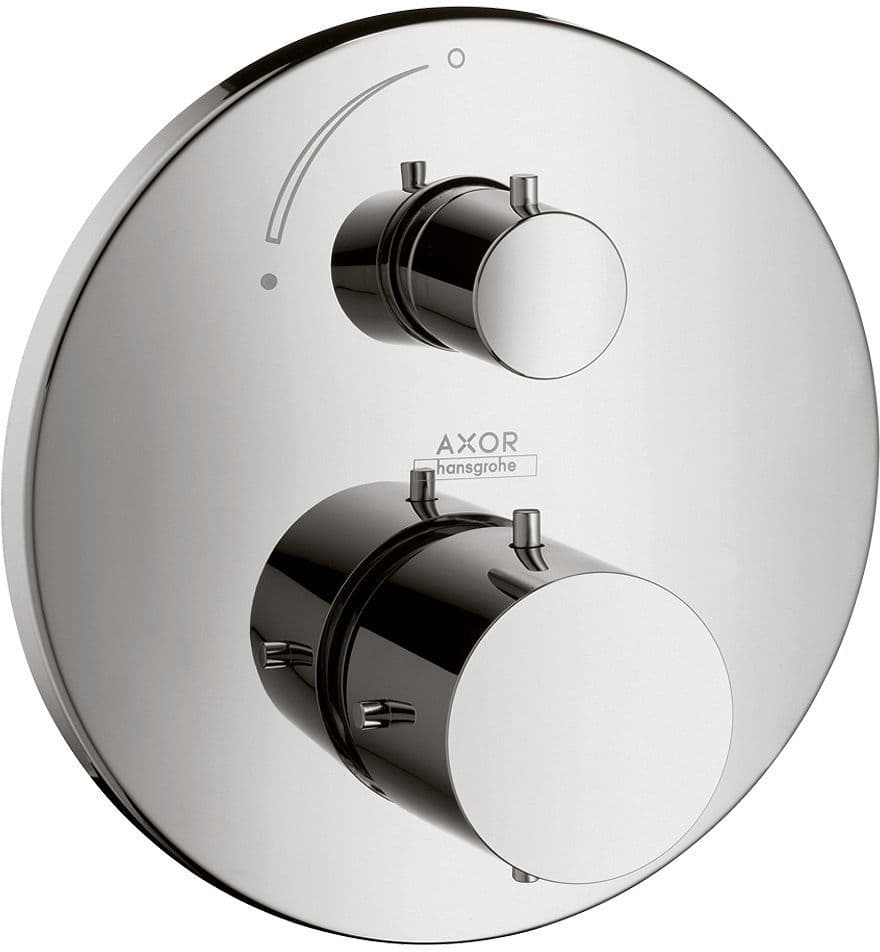 SET DE FINITION THERMOSTAT + ROBINET D'ARRET STARCK HANSGROHE CHROME vue 1