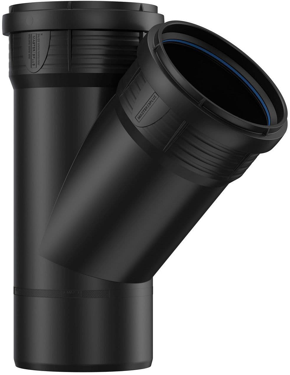 T PP 45°MFF 125-125MM NOIR vue 1