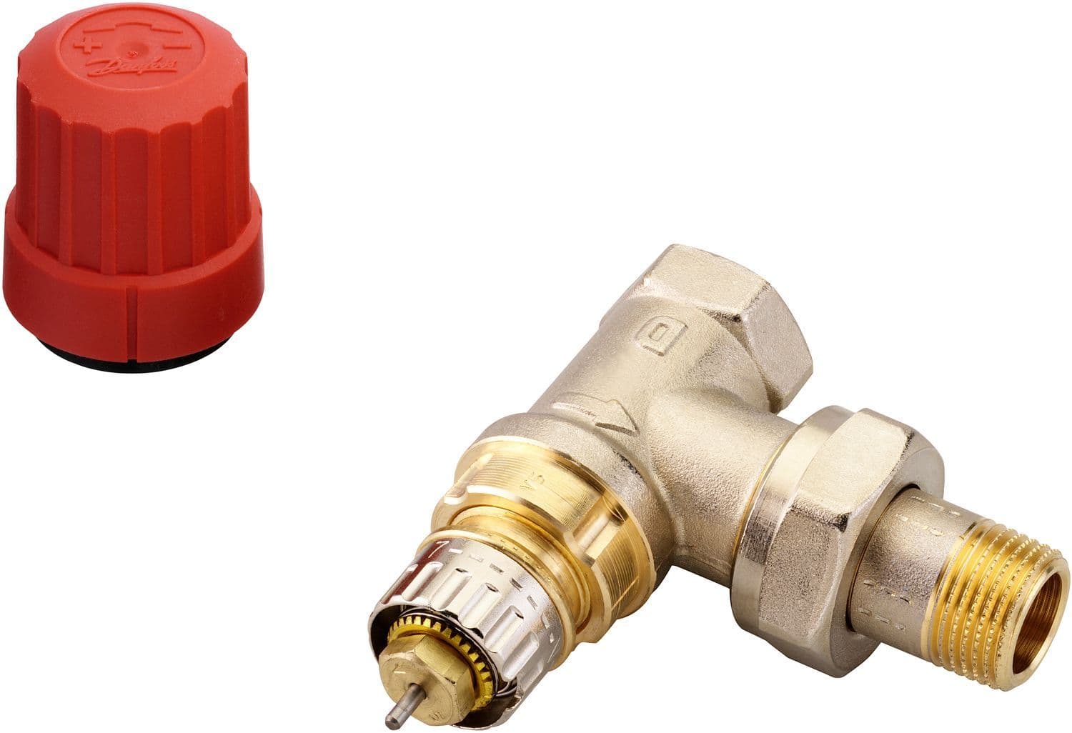 VANNE RADIATEUR THERMOSTATIQUE DANFOSS DROITE 3/8"MF vue 1