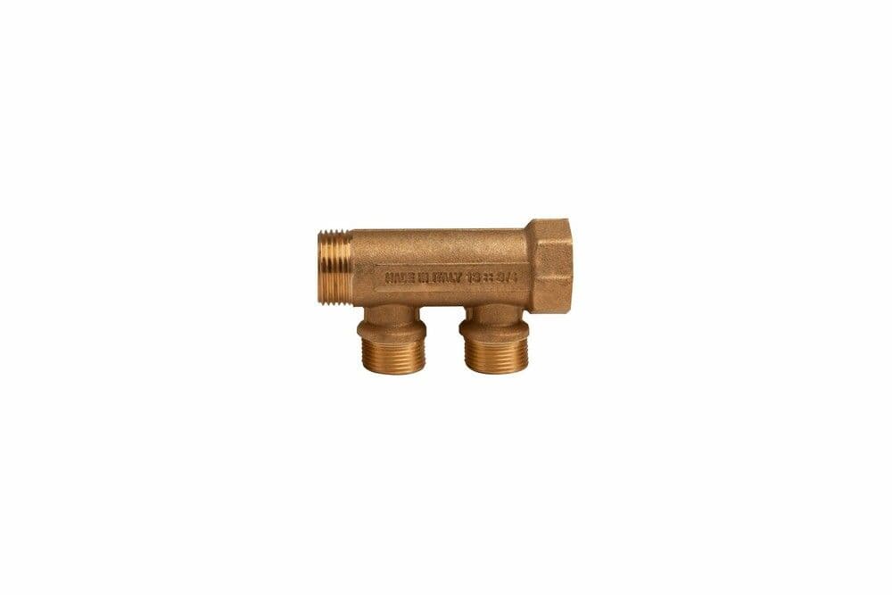 SYSTEMPEX collecteur 3/4"MF sortie M22 2 circuits vue 1