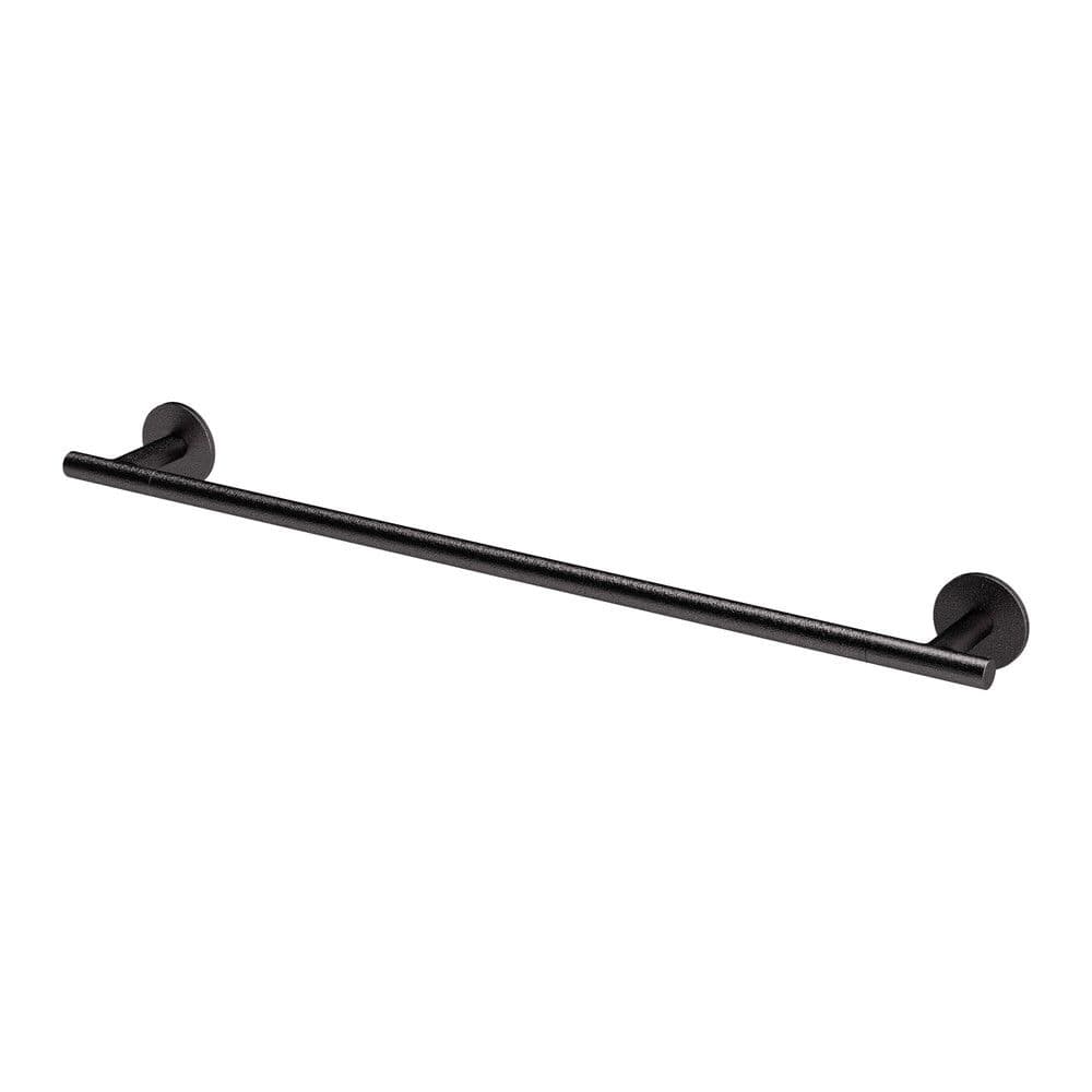 Zucchetti Pan porte-serviettes simple 600mm imprimé Noir mat gaufré vue 1