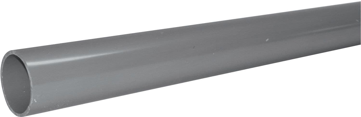 TUBE PVC EF 90-1,8MM LONGUEUR 4M RAL7037 vue 1
