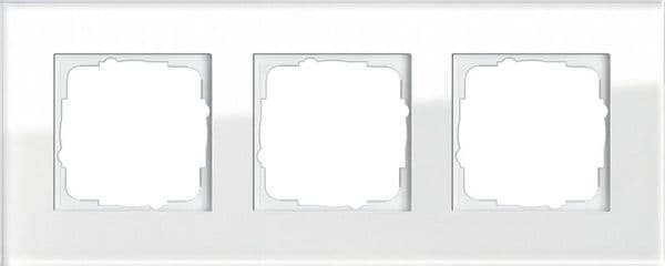 Cadre de finition Gira Esprit Blanc verre Blanc vue 1