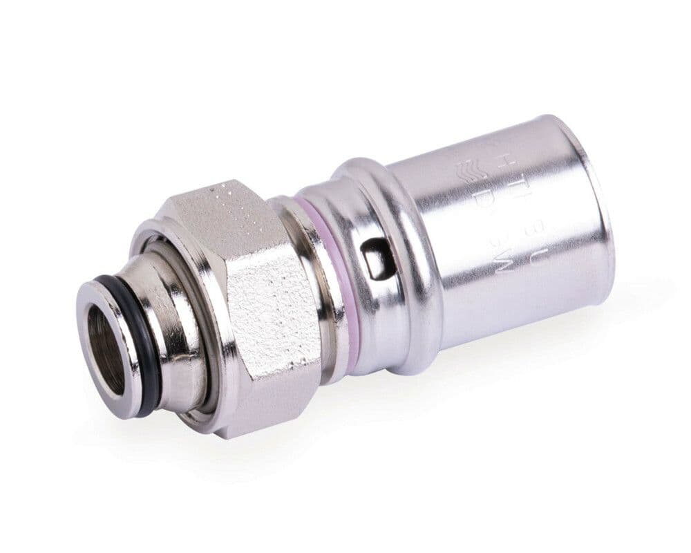 SYSTEMPEX raccord droit per-alu raccord à serrer nicklé 20-M22 vue 1