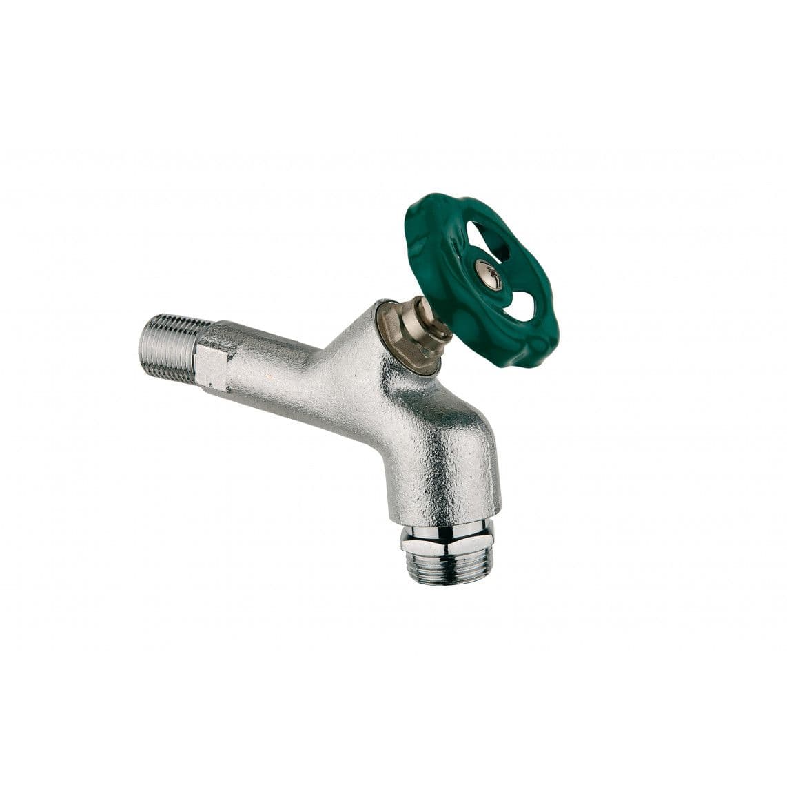 986196248 LT robinet de service avec volant de commande, chromé, 3/4" M x 3/4" M, avec Aérateur de tuyau vue 1