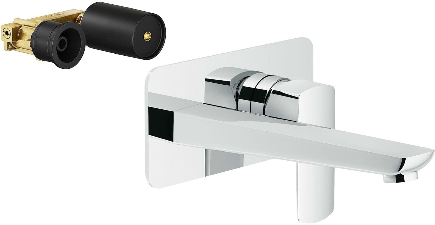MITIGEUR LAVABO MURAL ACQUAVIVA NOBILI 200MM CHROME vue 1