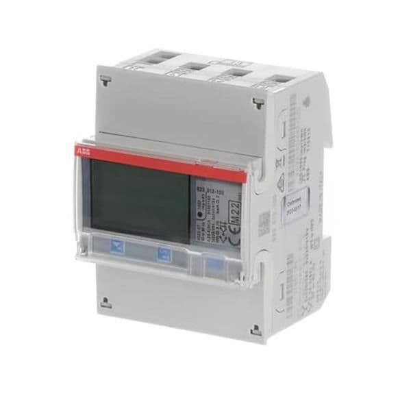 Compteur d'énergie, série B, 3 x 230 / 400Vac, 65A, pulse, B (cl 1), Argent, modbus vue 1