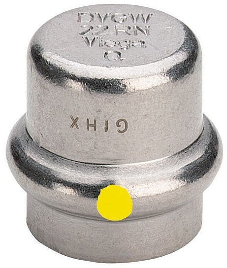 BONNET 22MM SANPRESS INOX GAZ VIEGA vue 1