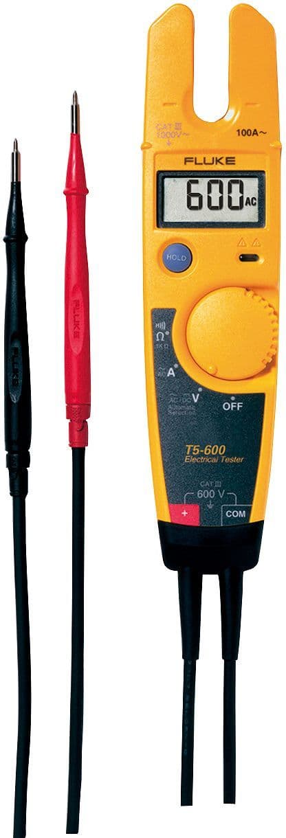 ELEKTRICITEITSTESTER FLUKE T5 600V AC/DV vue 1