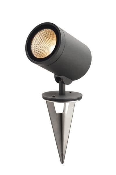 Borne d'éclairage et de balisage d’extérieur Helia, Led, 3000K, rond, Anthracite, 15W, convertible e vue 1