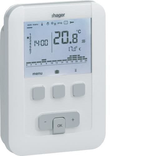 Thermostat programmable basic 7 jours sur piles vue 1