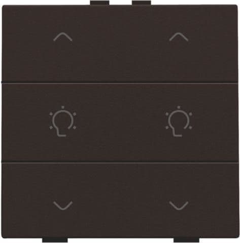 Commande de variateur double pour Niko Home control 6 x dark Brown vue 1