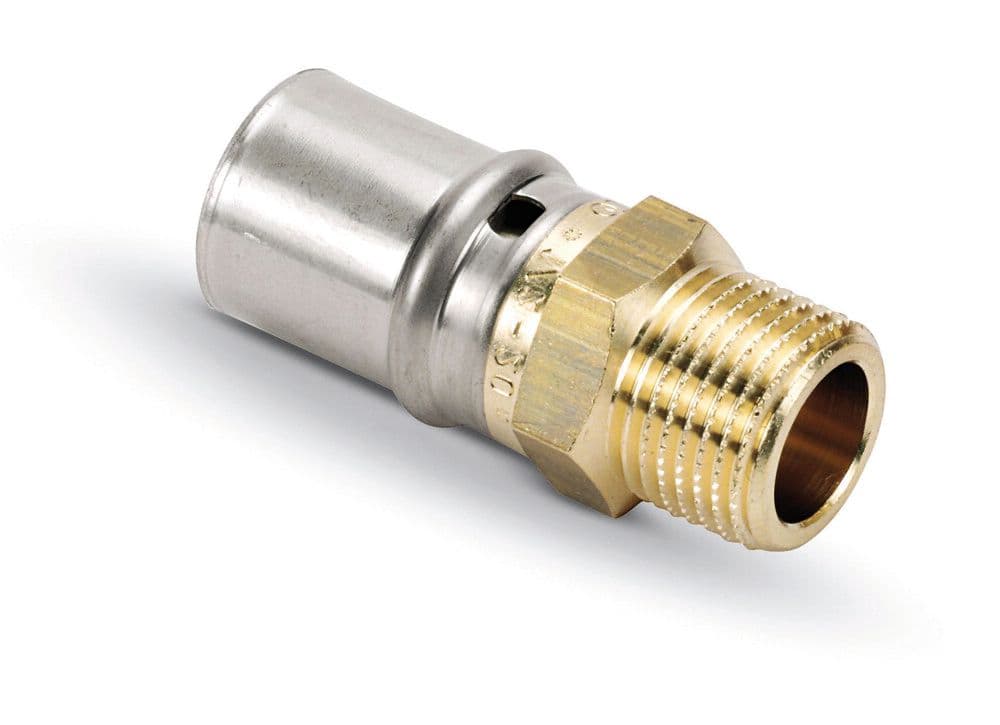 SYSTEMPEX raccord droit tube PEX-Alu raccord à sertir 75-2.1/2M vue 1