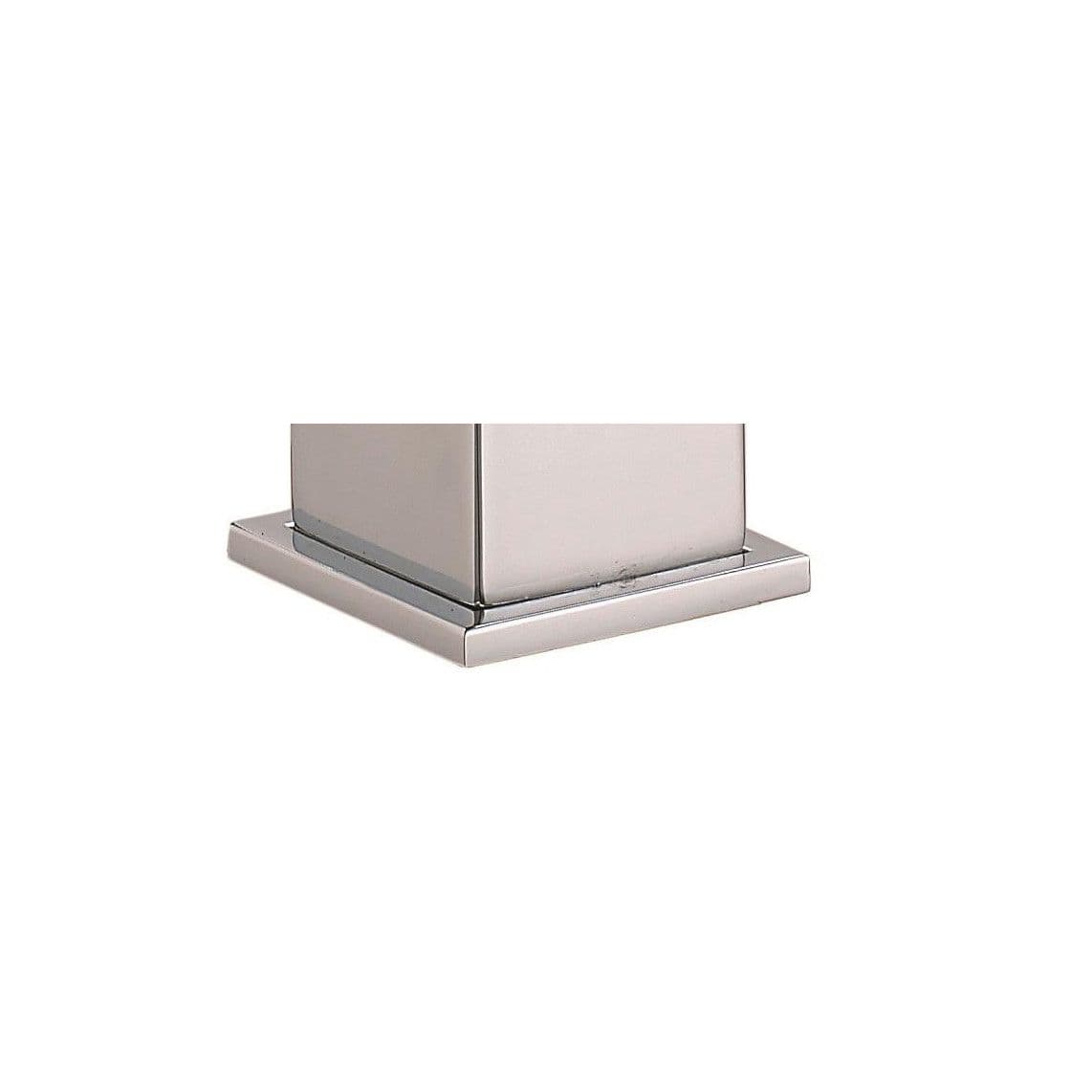 01631 Anneau de support, chromé, carré, avec 2 vis, pour 24110 et autres vue 1