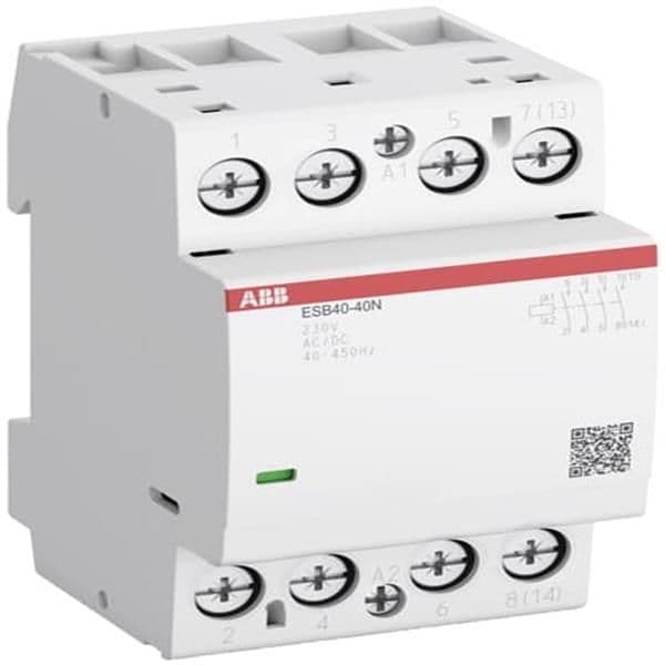 Contacteur modulaire 40A 4 NO 40A contacts tension circuit de commande: 230Vac / Dc vue 1
