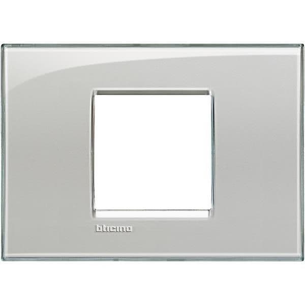 LivingLight - plaque rectangulaire large 2 modules cold Grey vue 1