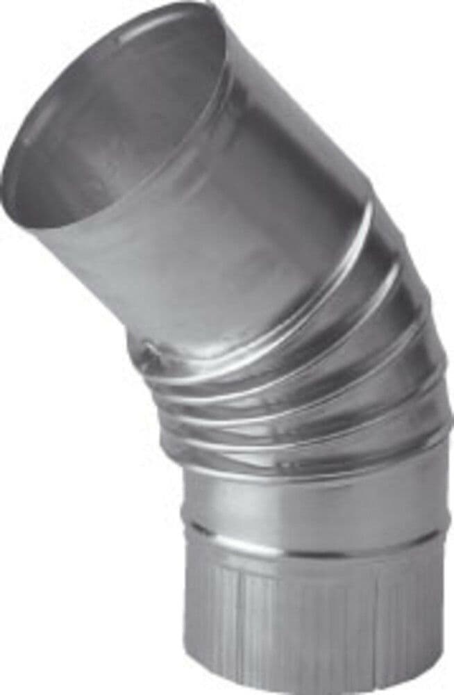 Muelink & Grol coude plissé avec couture 45° D100 luminium vue 1
