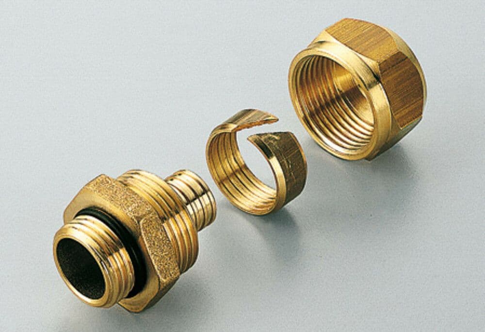 SYSTEMPEX manchon droit pour tube PEX avec joint torique 16 x 2.2 1/2"M vue 1