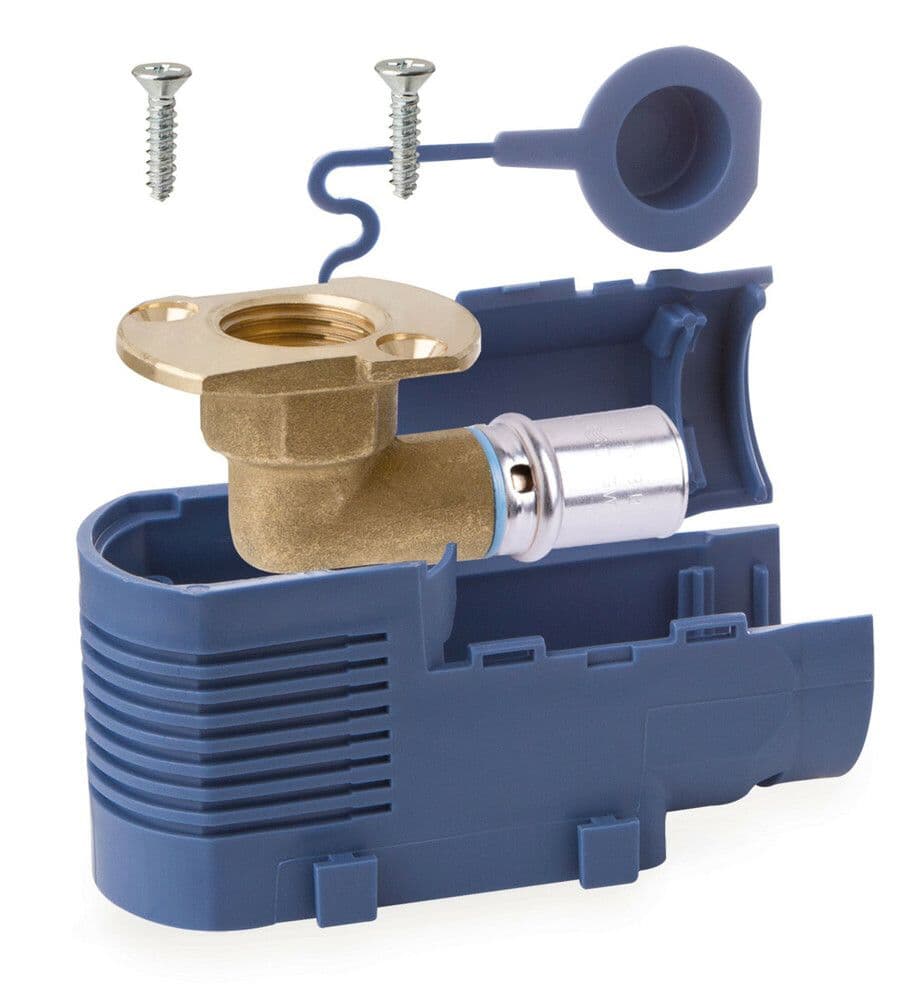 SYSTEMPEX boîtier simple chauffage à sertir D16 mm 1/2"F vue 1