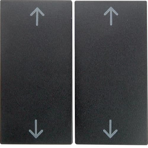 Touche avec symbole flèches Berker S.1 / B.3 / B.7 Anthracite, mat vue 1