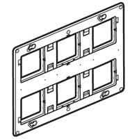 Support 2 x 6, 2 x 8, 2 x 3 x 2 modules à vis Mosaic vue 1