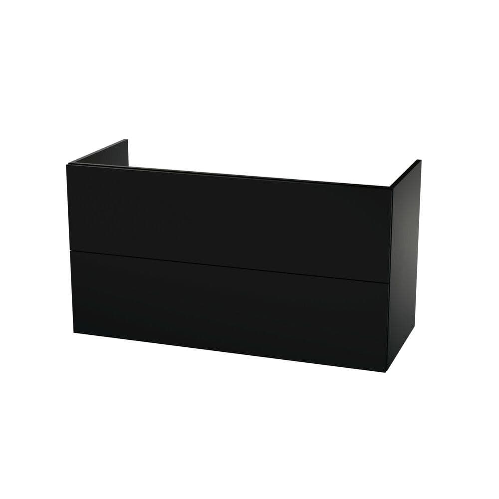 Van Marcke Novo Due sous-meuble B1200xH650xD495mm 2tiroirs black vue 1