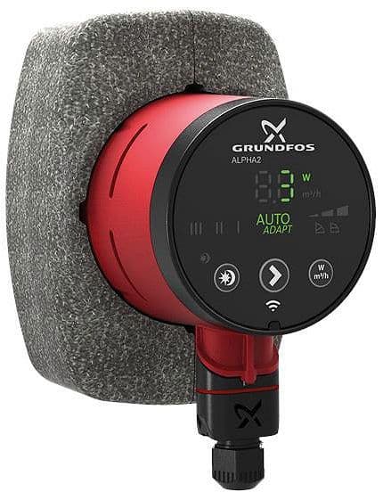 CIRCULATEUR CHAUFFAGE CENTRAL ALPHA2 25-80 GRUNDFOS L180 6/4" vue 1