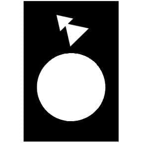 Etiquette - 30 x 40mm - Noir - arrière PV-GV vue 1