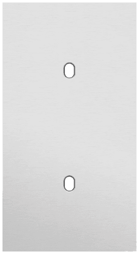 Plaque de recouvrement double, verticale 71 mm d'entraxe, pour deux fonctions de commutation simple, Niko Toggle alu grey brushed vue 1