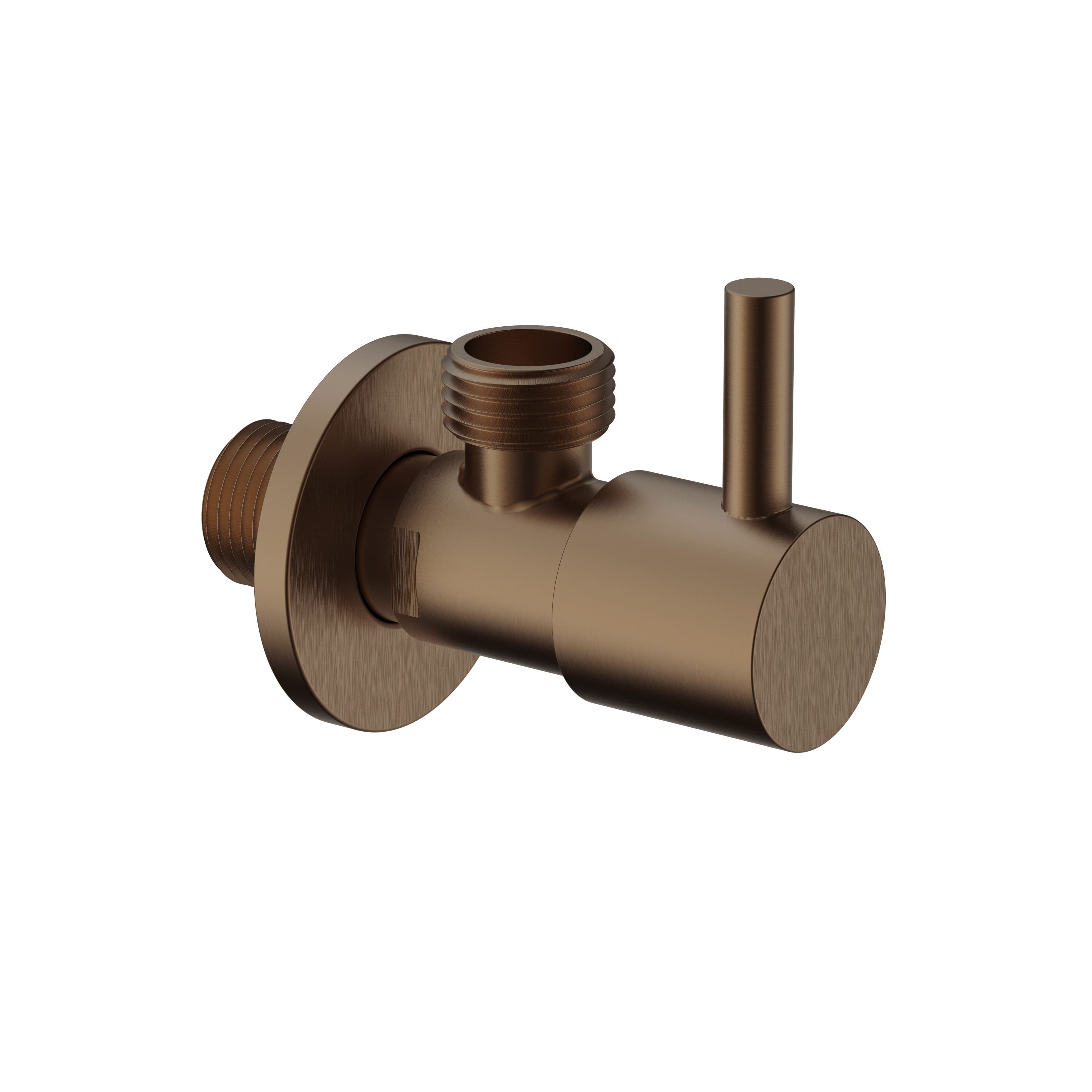 UNIFORMA ROBINET D’ARRÊT D’ANGLE – 1/2" X 3/8" – BRUN BRONZÉ (PVD) vue 1