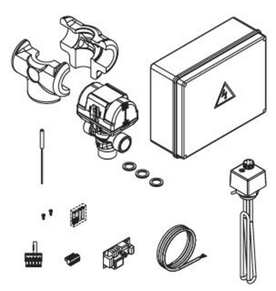 Riello résistance électrique monophasée 2,2 kW 6/4" vue 1