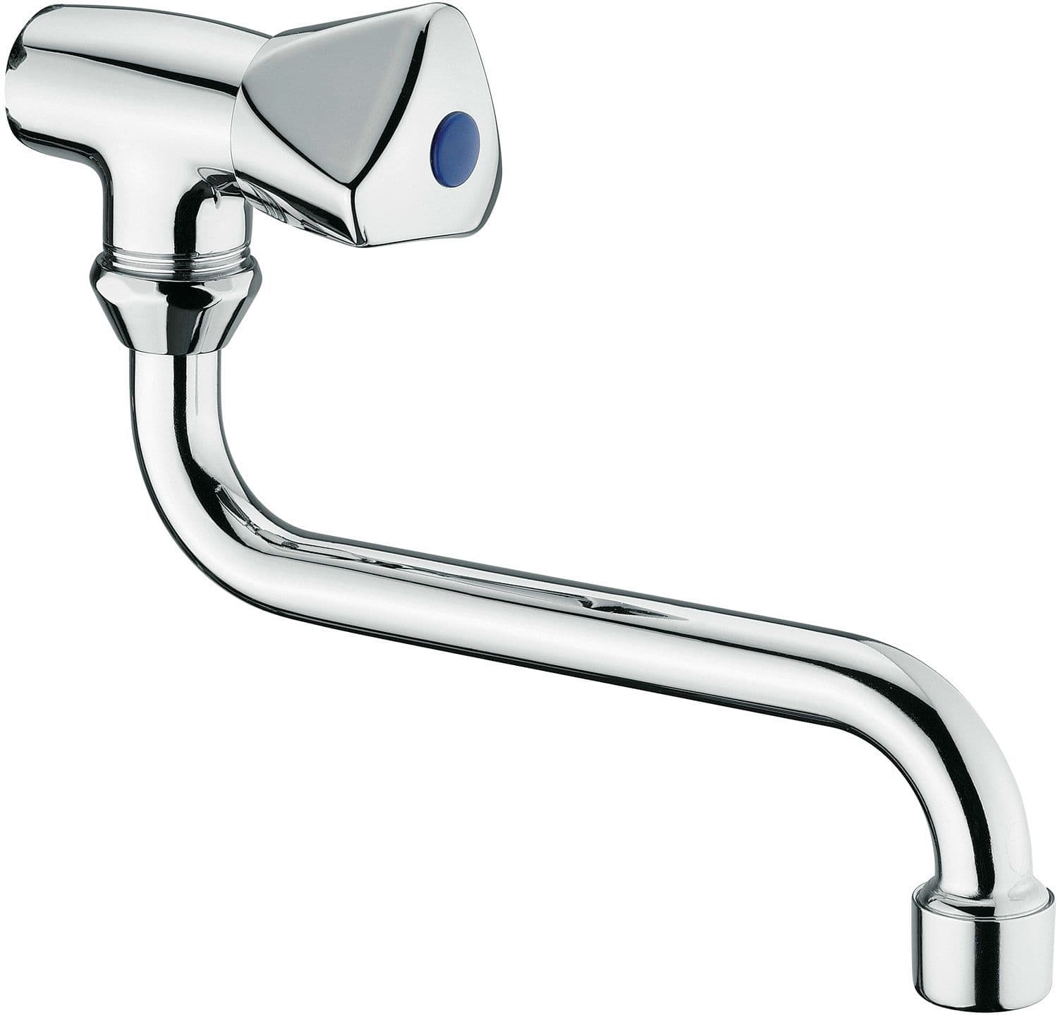 ROBINET MURAL SIMPLE LAGUNA BEC EN-DESSOUS 16CM CHROME vue 1