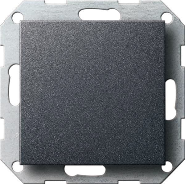 Cache borgne avec anneau de support Anthracite uniquement pour fixation par vis. vue 1