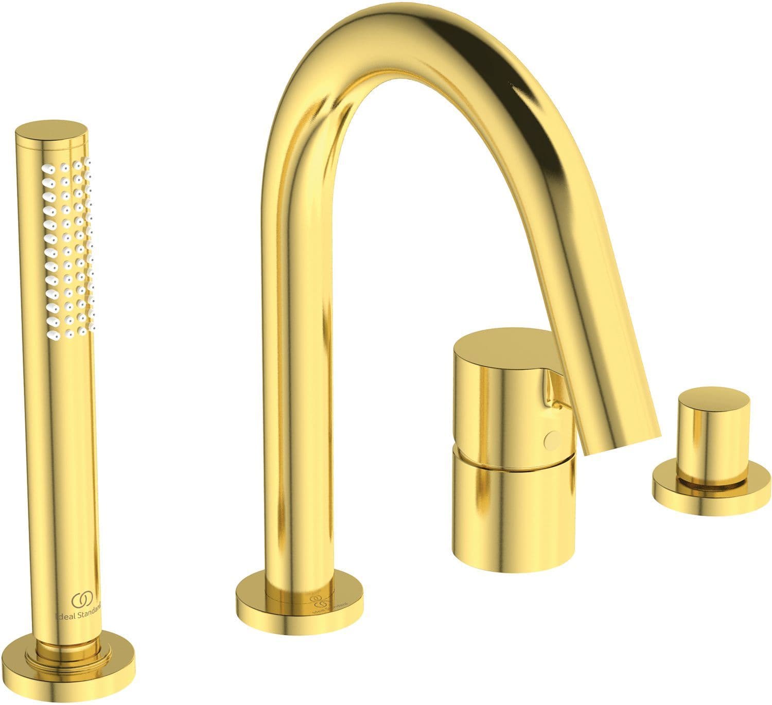4TROU MELANGEUR BORD DU BAIN BAIN JOY IDEAL STANDARD BRUSHED GOLD vue 1